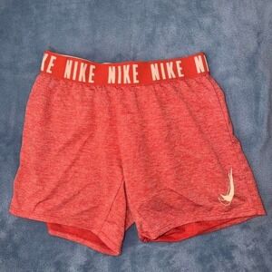 Nike red Dri-Fit shorts women Size S
